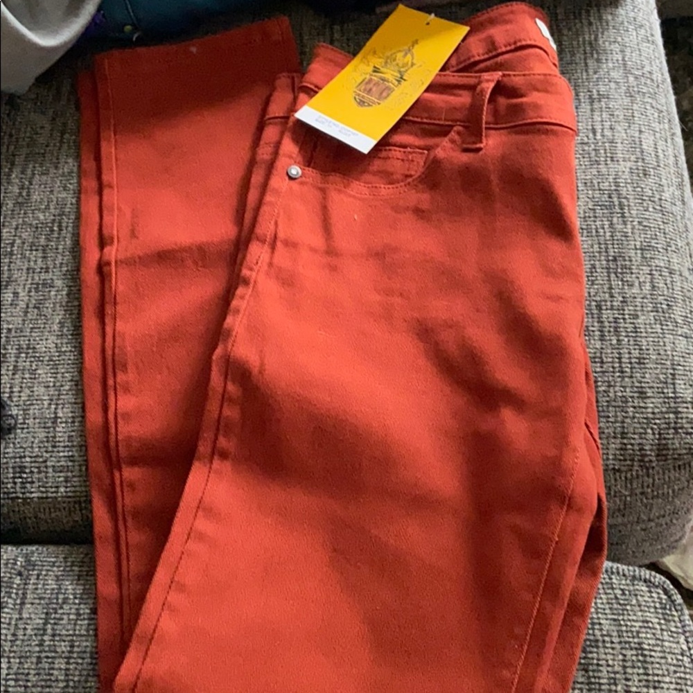 NWT rust colored skinny jeans